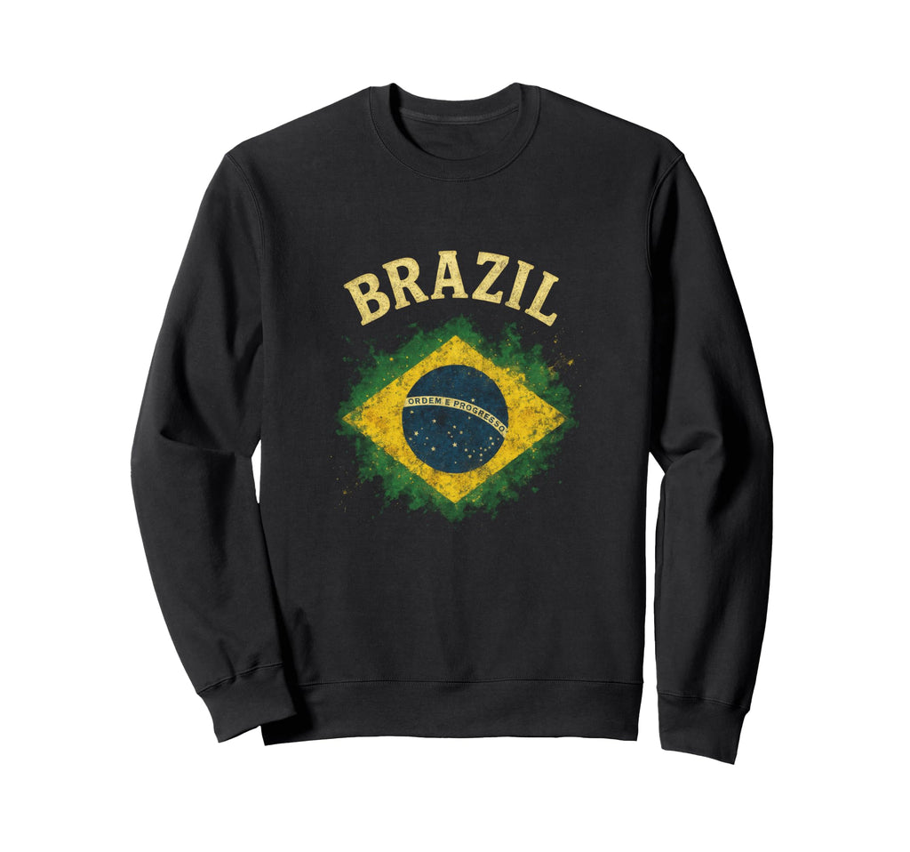 Brazil Brazilian Soccer Pride Flag Sweatshirt - Minimalist Print Men Women - T-Shirt, Sweatshirt, Hoodie