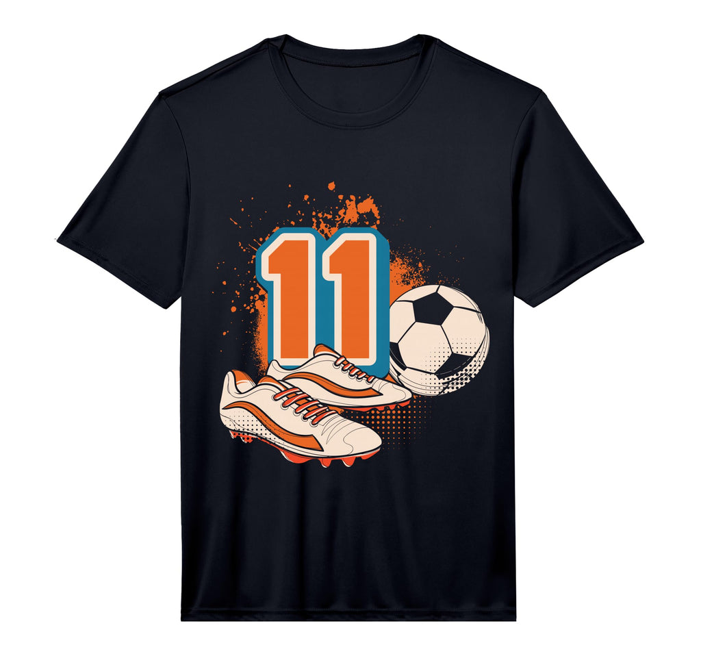 11Th Birthday Soccer Player Football T-Shirt - Custom Art Print for Adults - T-Shirt, Sweatshirt, Hoodie