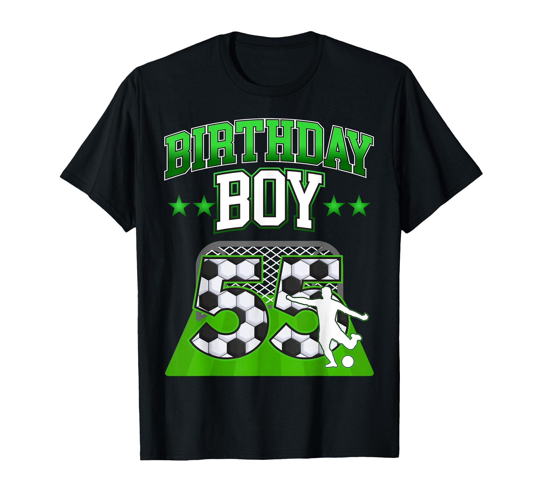 Soccer Themed Birthday Outfit 55 T-Shirt - Aesthetic Graphic Men Women - T-Shirt, Sweatshirt, Hoodie