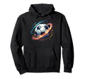 Soccer Ball Space Elements Soccer Hoodie - Minimalist Print for Adults - T-Shirt, Sweatshirt, Hoodie