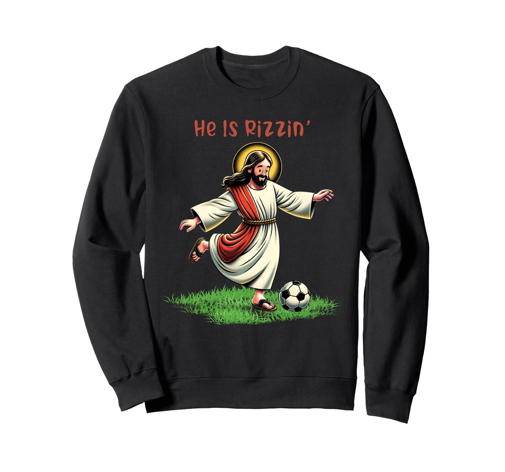He Is Rizzin Lover Soccer Sweatshirt - Aesthetic Graphic Men Women - T-Shirt, Sweatshirt, Hoodie