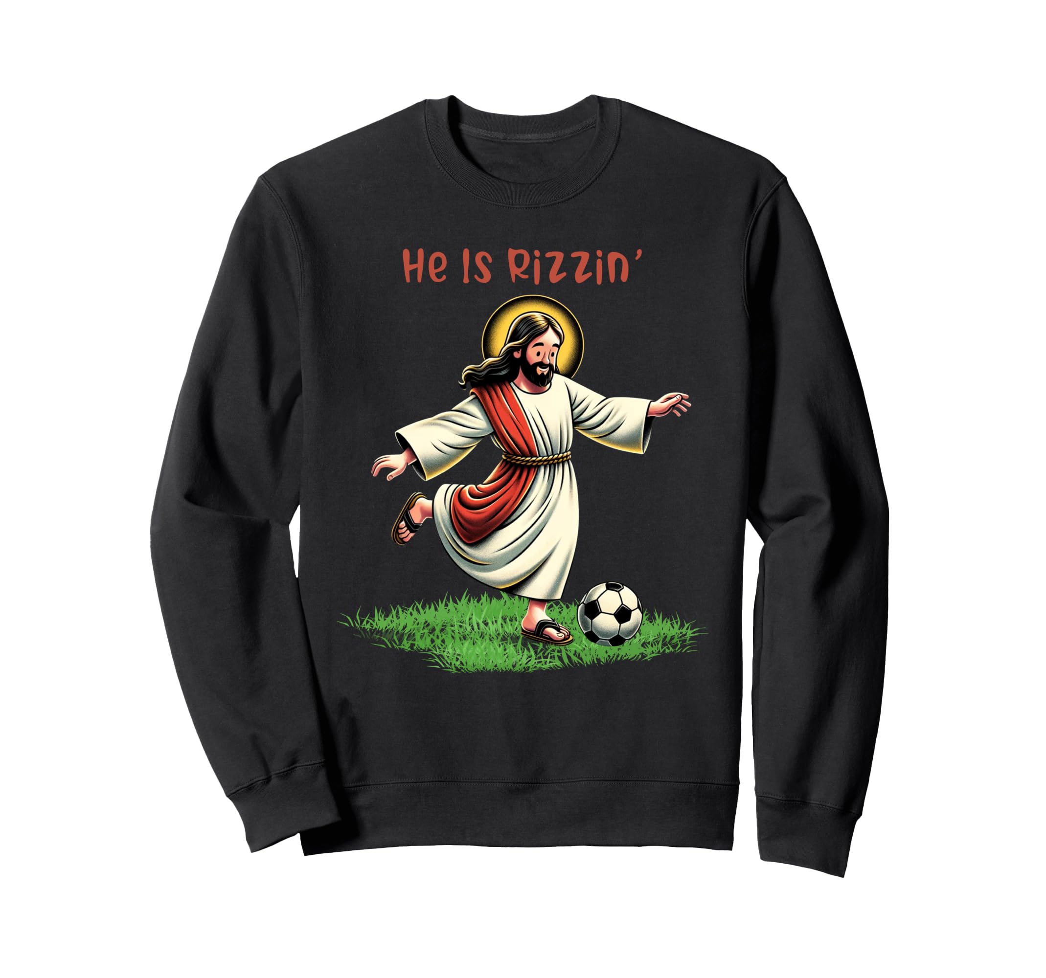 He Is Rizzin Lover Soccer Sweatshirt - Aesthetic Graphic Men Women - T-Shirt, Sweatshirt, Hoodie