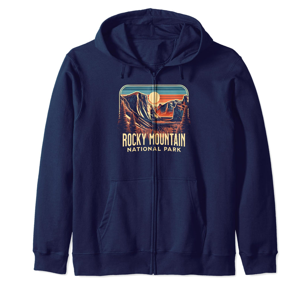 Rocky Mountain National Park Colorado Usa Hoodie - Unique Graphic Unisex - T-Shirt, Sweatshirt, Hoodie