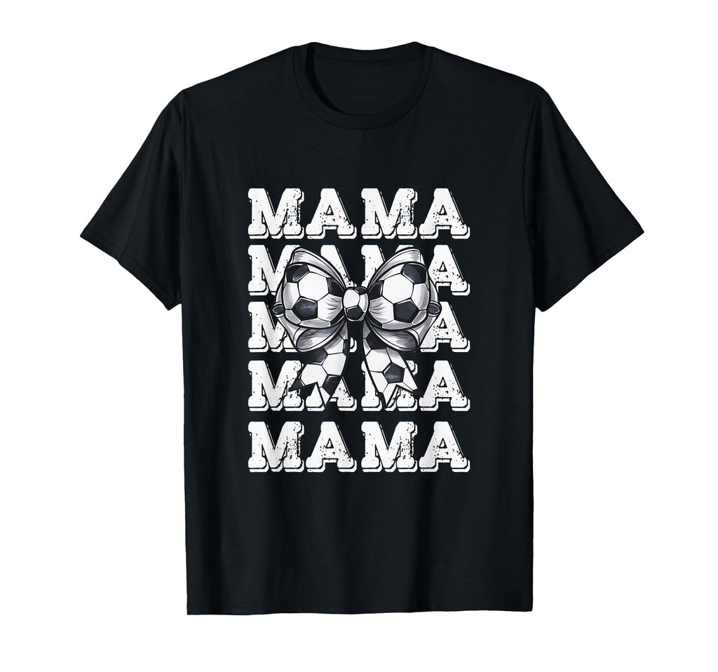 Coquette Soccer Bow Mama Sister Grandma T-Shirt - Graphic Print for Adults - T-Shirt, Sweatshirt, Hoodie