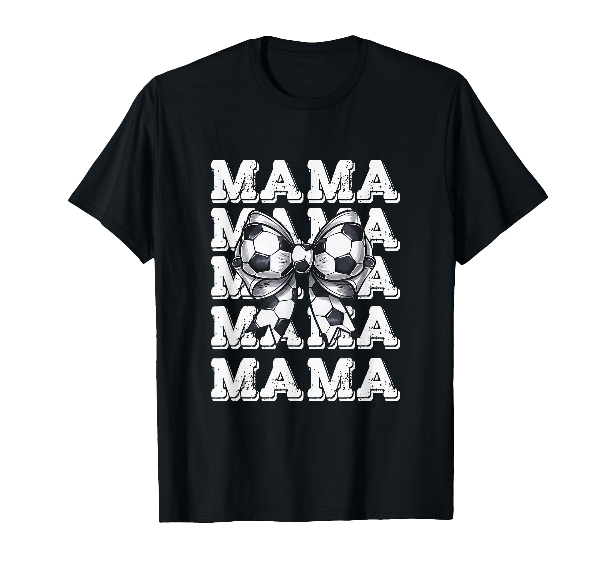 Coquette Soccer Bow Mama Sister Grandma T-Shirt - Graphic Print for Adults - T-Shirt, Sweatshirt, Hoodie