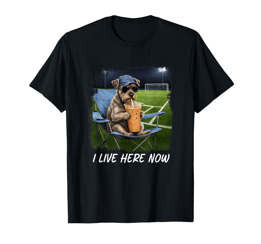 Soccer Dad I Live Here Now Soccer T-Shirt - Aesthetic Graphic for Adults - T-Shirt, Sweatshirt, Hoodie