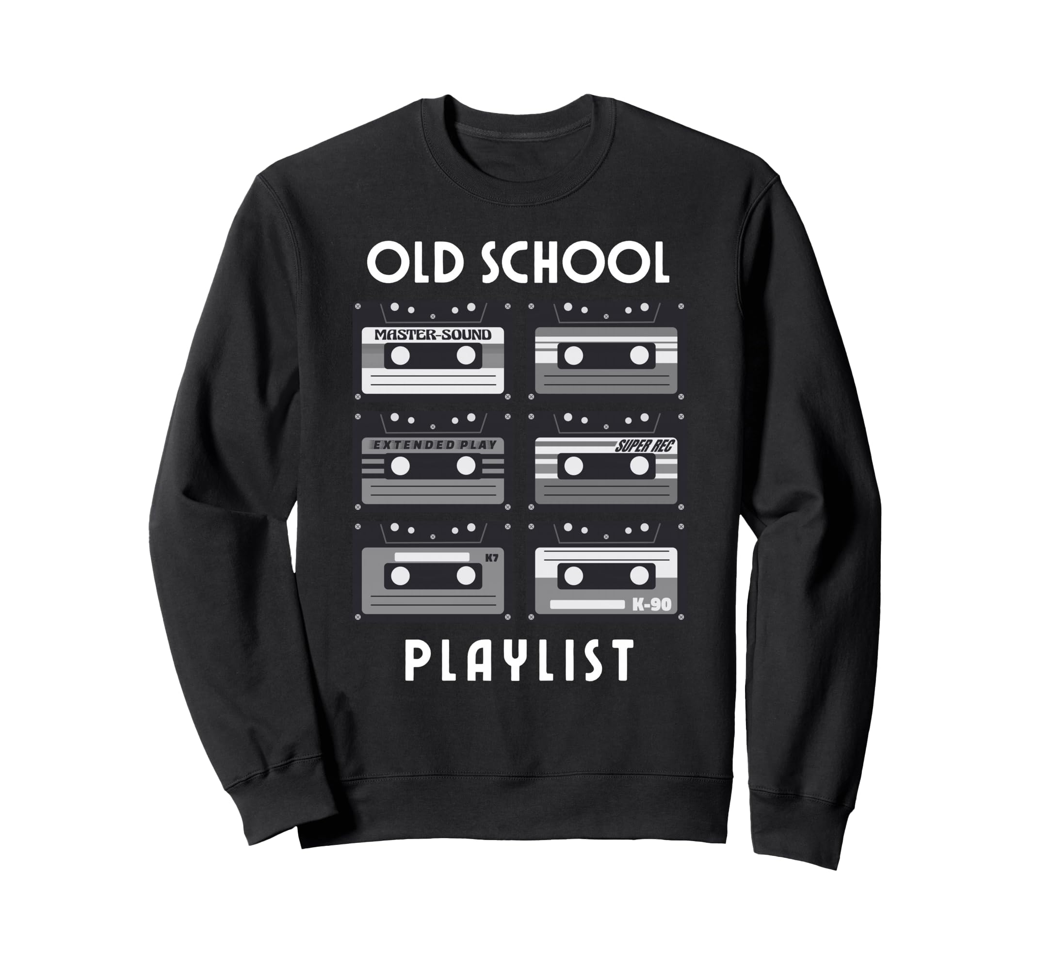 Audio Cassette Tape Collection Sweatshirt - Trendy Graphic for Adults - T-Shirt, Sweatshirt, Hoodie