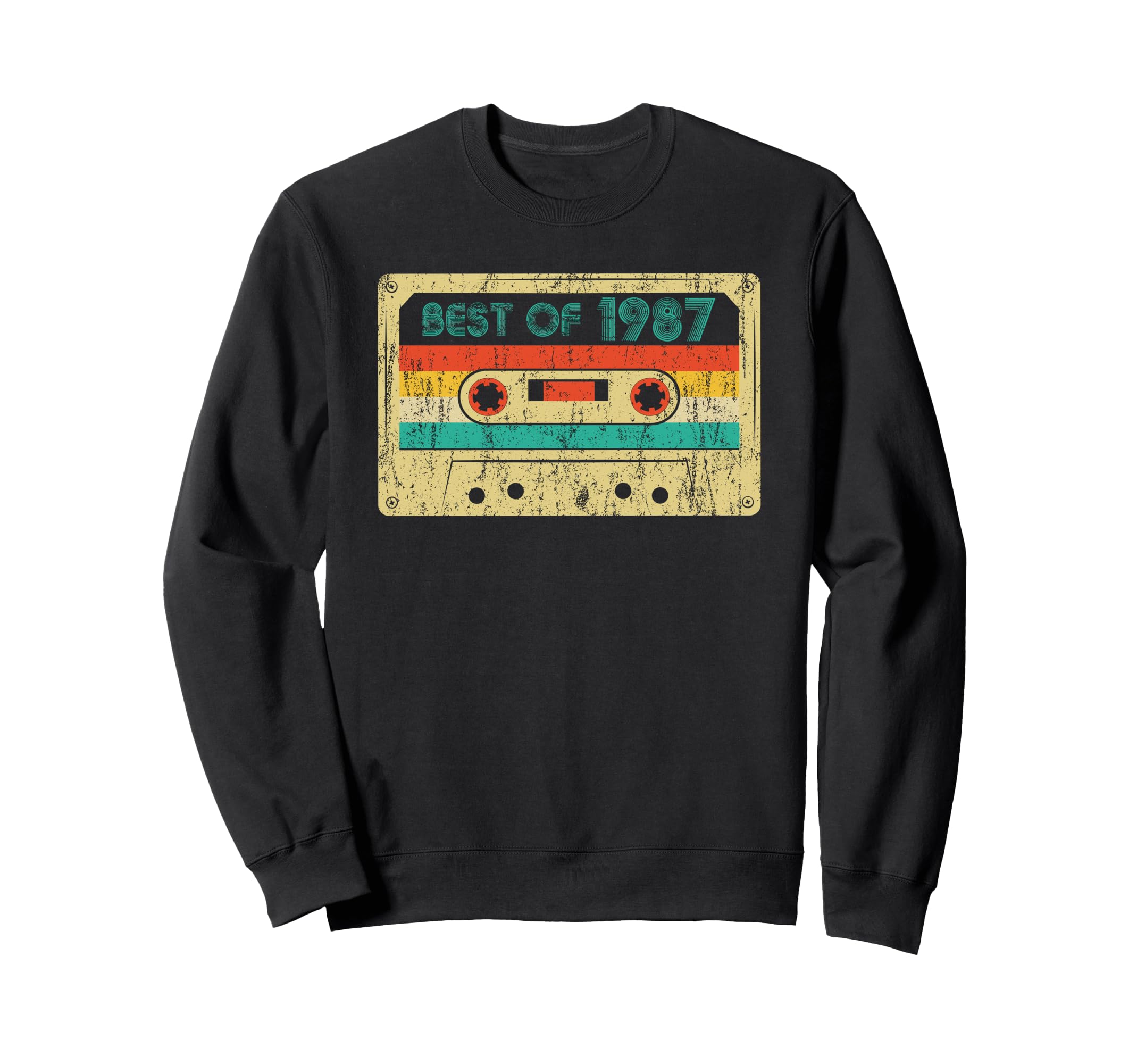 Best 1987 Birthday Yrs 1987 Cassette Sweatshirt - Unique Graphic Unisex - T-Shirt, Sweatshirt, Hoodie