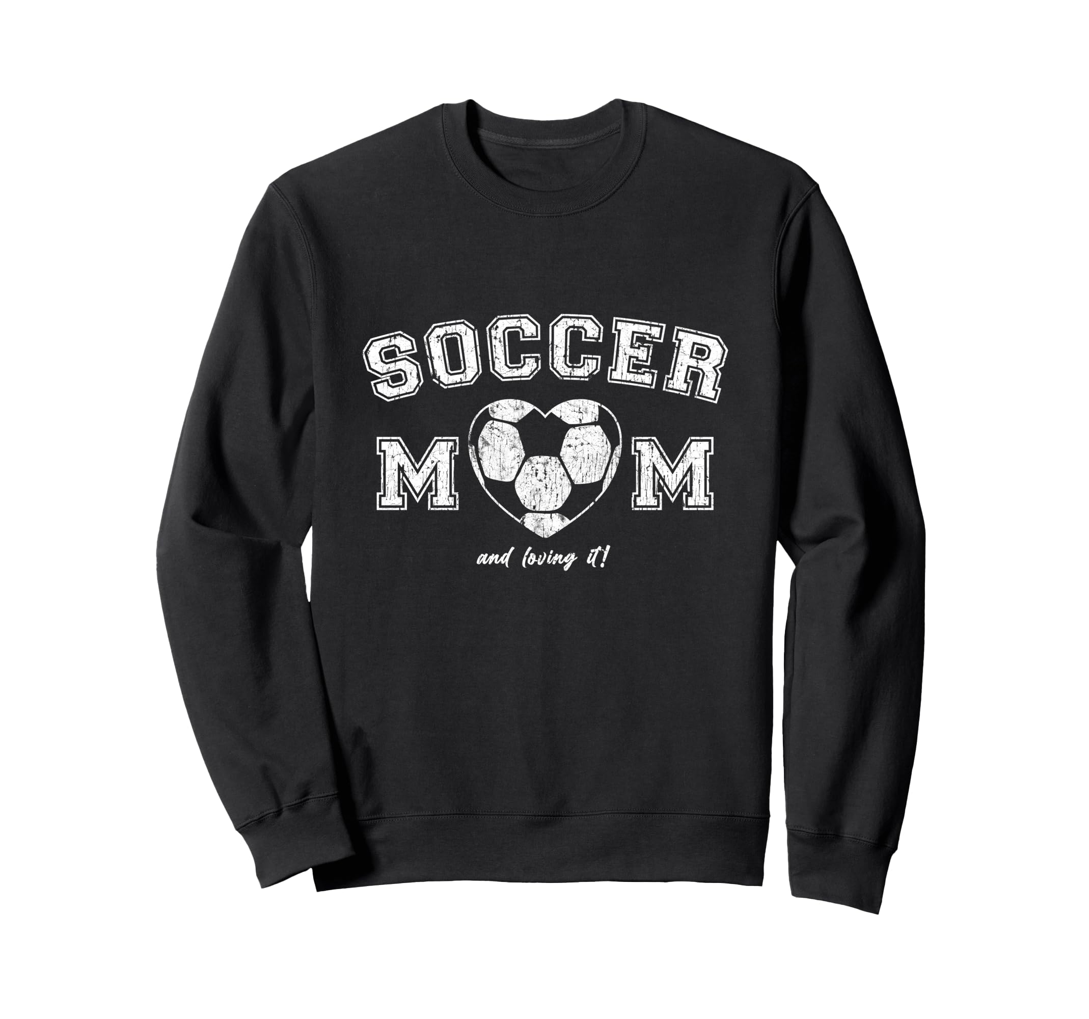 Soccer Mom Heart Casual Sweatshirt - Minimalist Print Unisex - T-Shirt, Sweatshirt, Hoodie