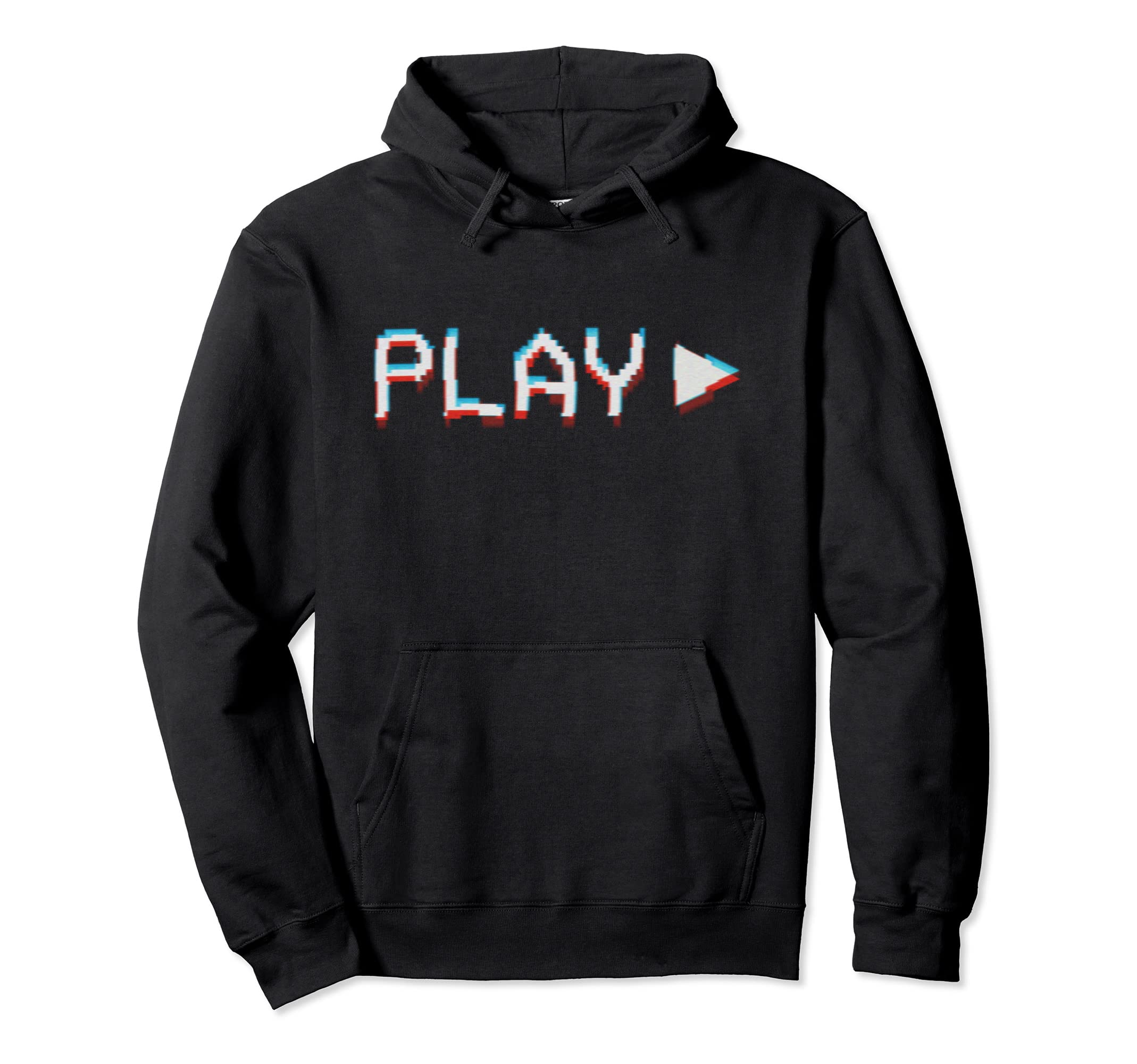 Glitch Vcr Vhs Tape 80S Play Hoodie - Casual Everyday Wear for Adults - T-Shirt, Sweatshirt, Hoodie