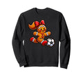 Soccer Gingerbread Coquette Bow Sweatshirt - Minimalist Print Men Women - T-Shirt, Sweatshirt, Hoodie