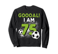 75Th Birthday Soccer Theme Sweatshirt - Fun Novelty Design Men Women - T-Shirt, Sweatshirt, Hoodie