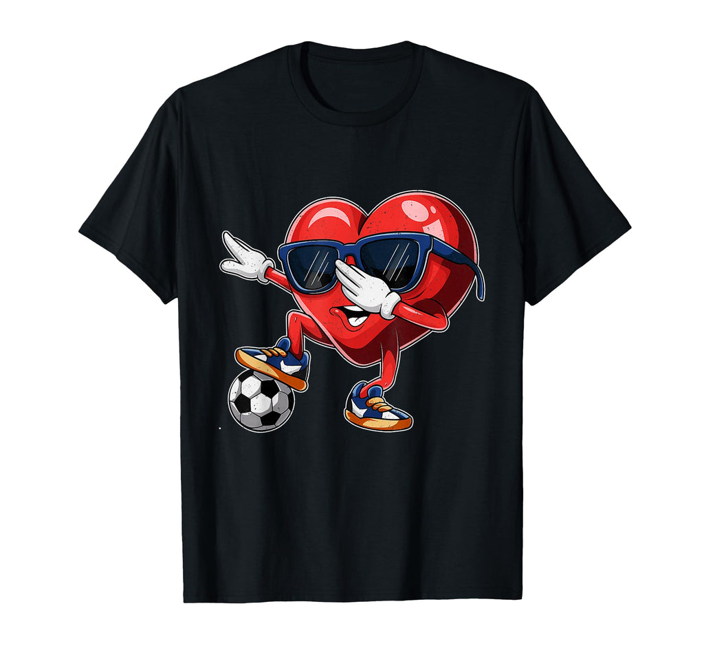 Valentines Day Heart Dabbing Heart T-Shirt - Custom Art Print Men Women - T-Shirt, Sweatshirt, Hoodie