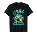 This Loves Soccer And Dinosaurs Playing T-Shirt - Streetwear Style Unisex - T-Shirt, Sweatshirt, Hoodie