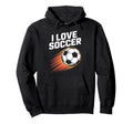 I Love Soccer Bold Ball Fun Hoodie - Fun Novelty Design for Adults - T-Shirt, Sweatshirt, Hoodie
