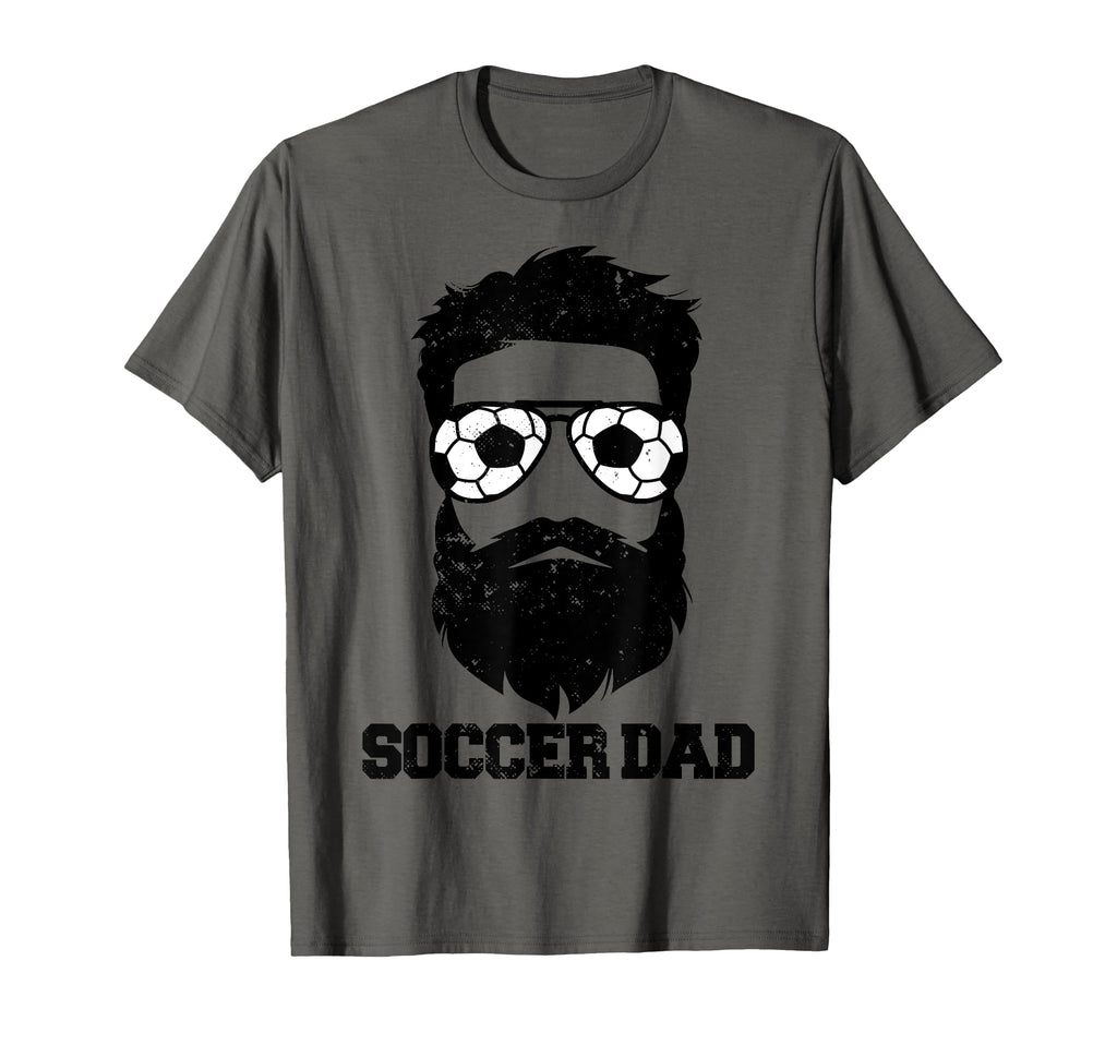 Soccer Dad Funny Messy Hair Beard T-Shirt - Minimalist Print Men Women - T-Shirt, Sweatshirt, Hoodie