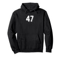 Number 47 80S 90S Soccer Team Jersey Hoodie - Minimalist Print for Adults - T-Shirt, Sweatshirt, Hoodie