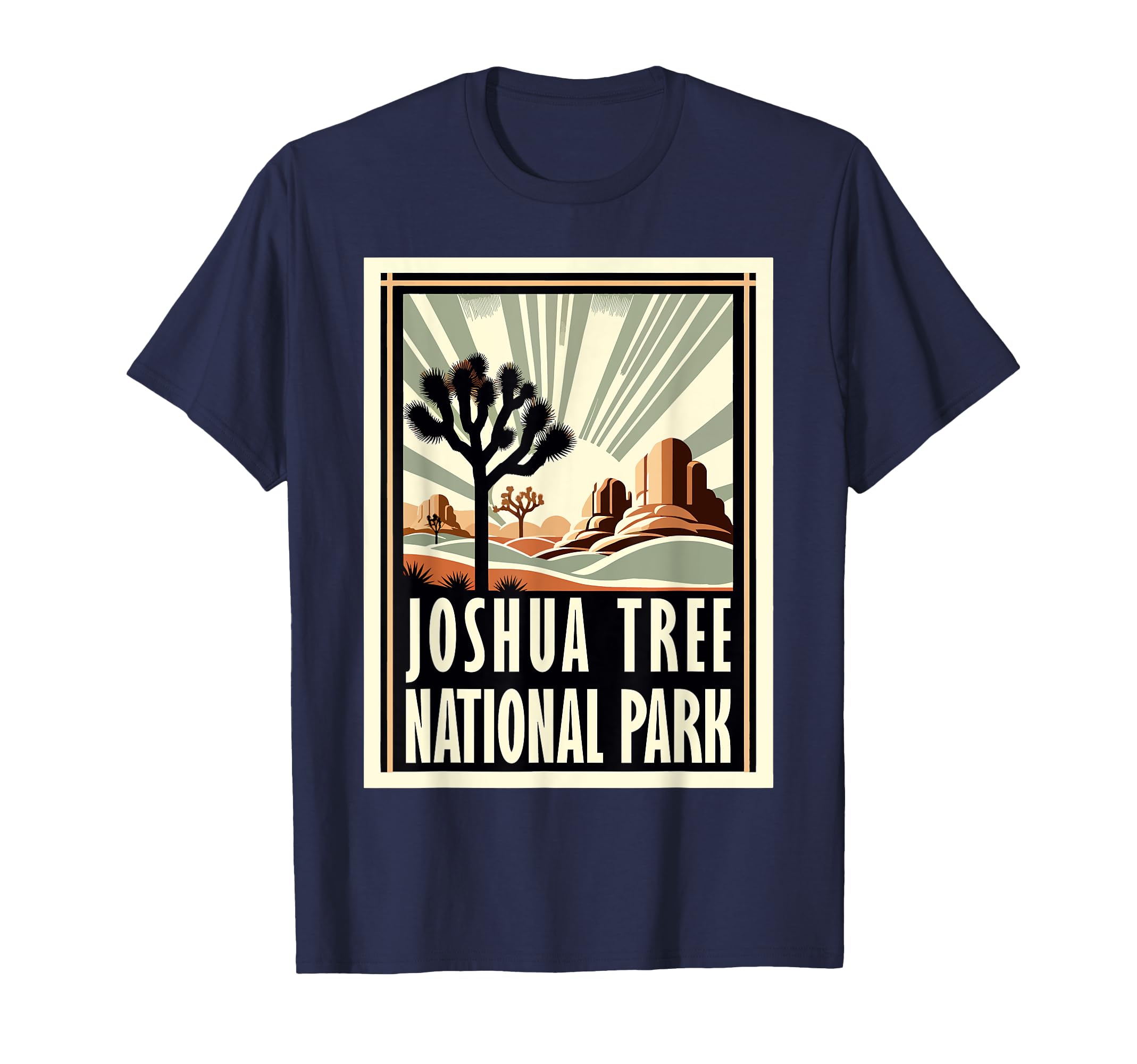 Joshua Tree National Park Hiking T-Shirt - Custom Art Print Men Women - T-Shirt, Sweatshirt, Hoodie