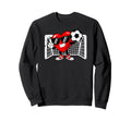 Valentine Soccer Heart Football Sweatshirt - Custom Art Print Unisex - T-Shirt, Sweatshirt, Hoodie