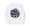 Pinball Princess Machines Funny Sweatshirt - Minimalist Print Men Women - T-Shirt, Sweatshirt, Hoodie