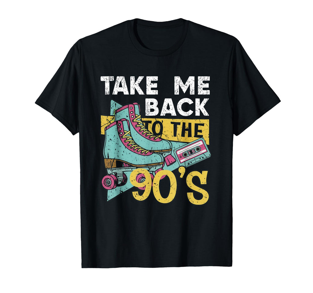 Take Me Back To 90S Skates Cassette T-Shirt - Aesthetic Graphic Men Women - T-Shirt, Sweatshirt, Hoodie