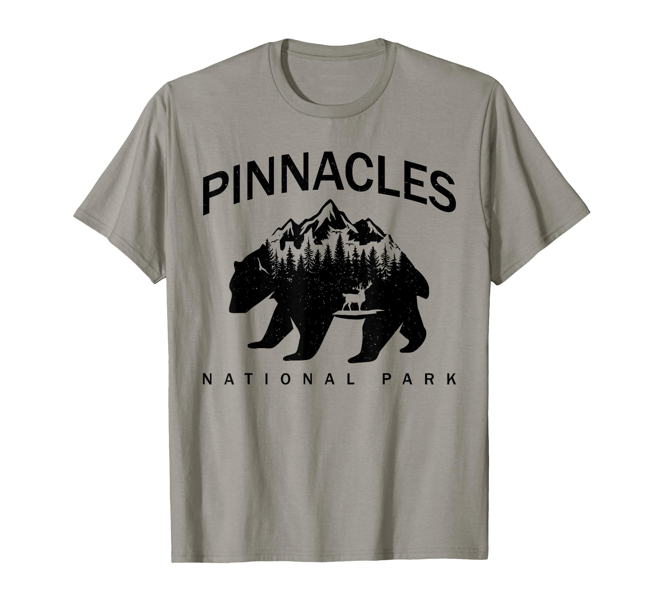 Pinnacles National Park Bear T-Shirt - Fun Novelty Design for Adults - T-Shirt, Sweatshirt, Hoodie