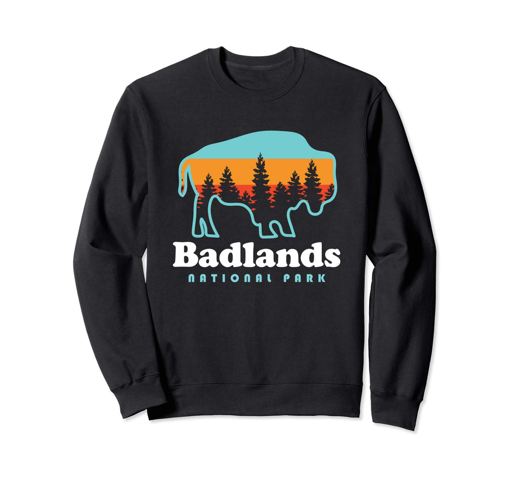 Badlands National Park Bison Sweatshirt - Streetwear Style for Adults - T-Shirt, Sweatshirt, Hoodie