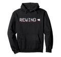 Glitch Vcr Vhs Tape 80S Rewind Hoodie - Trendy Graphic Unisex - T-Shirt, Sweatshirt, Hoodie
