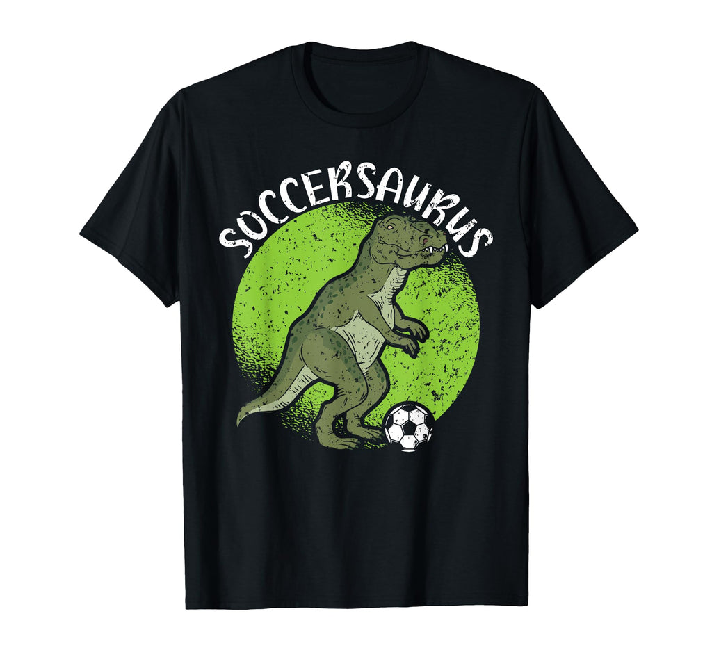 Soccersaurus Dinosaur Goalkeeper T-Shirt - Custom Art Print Men Women - T-Shirt, Sweatshirt, Hoodie