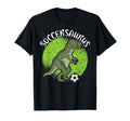 Soccersaurus Dinosaur Goalkeeper T-Shirt - Custom Art Print Men Women - T-Shirt, Sweatshirt, Hoodie