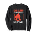 Funny Goalie Soccer Ice Hockey Eat Sweatshirt - Trendy Graphic Men Women - T-Shirt, Sweatshirt, Hoodie