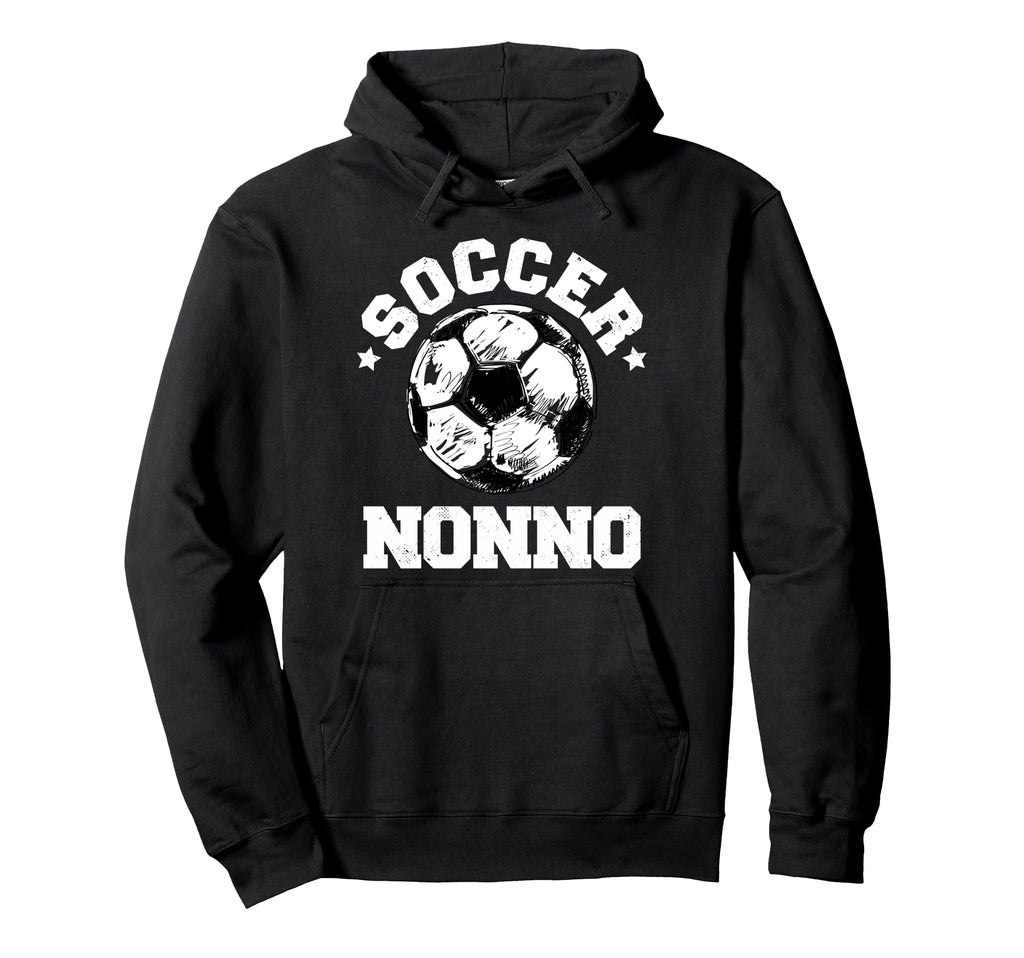 Soccer Nonno Soccer Ball Distressed Hoodie - Novelty Apparel Men Women - T-Shirt, Sweatshirt, Hoodie