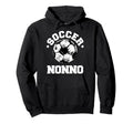 Soccer Nonno Soccer Ball Distressed Hoodie - Novelty Apparel Men Women - T-Shirt, Sweatshirt, Hoodie