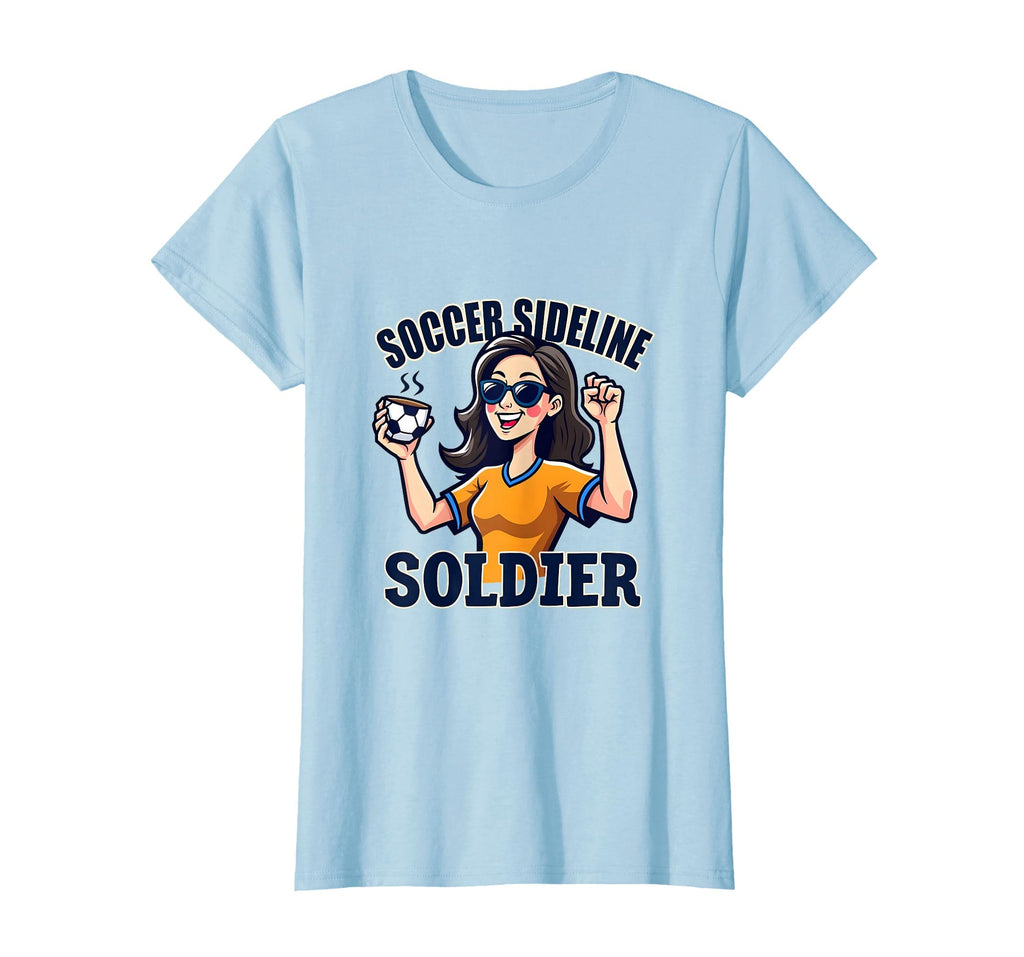 Soccer Sideline Soldier Soccer Mom T-Shirt - Custom Art Print for Adults - T-Shirt, Sweatshirt, Hoodie