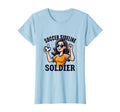 Soccer Sideline Soldier Soccer Mom T-Shirt - Custom Art Print for Adults - T-Shirt, Sweatshirt, Hoodie