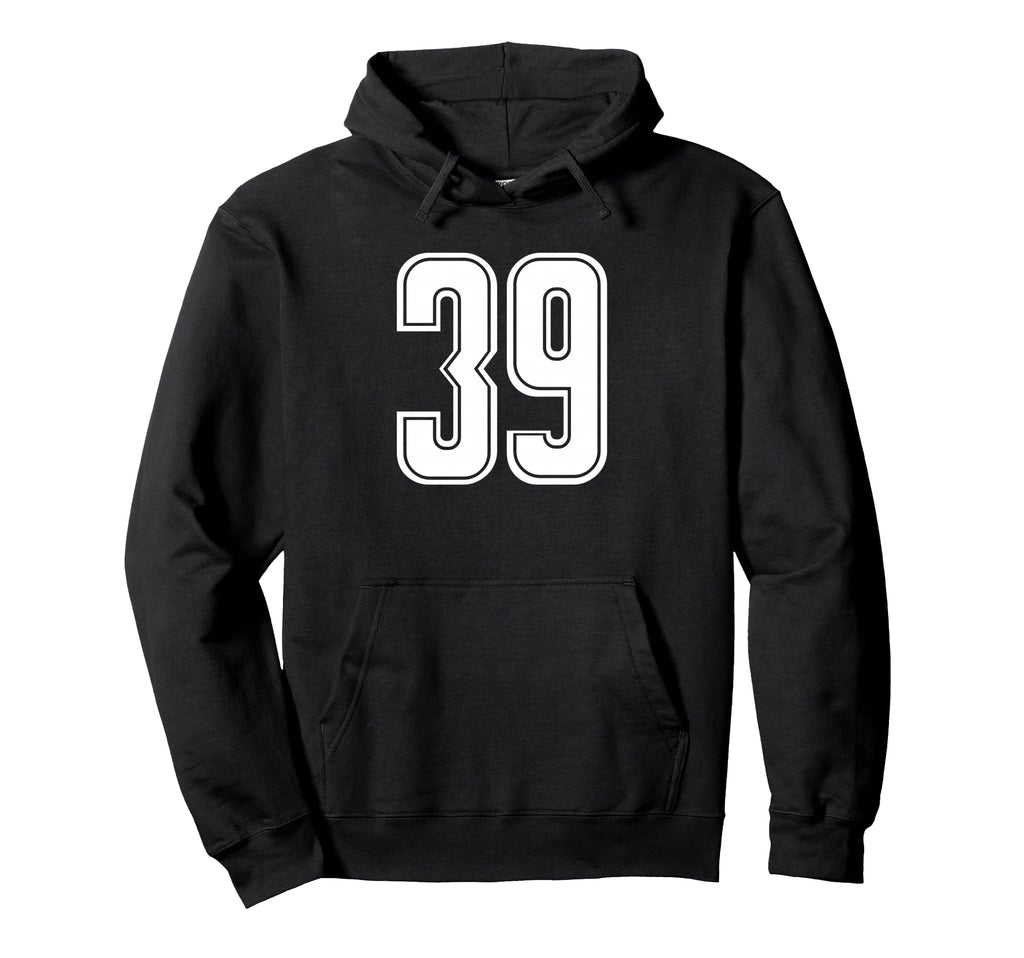 Sport Team Number 39 Hoodie - Novelty Apparel Unisex - T-Shirt, Sweatshirt, Hoodie
