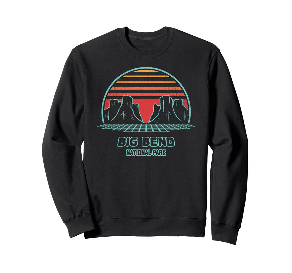 Big Bend National Park Hiking 80S Sweatshirt - Streetwear Style for Adults - T-Shirt, Sweatshirt, Hoodie