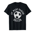 St Mary Parish Soccer Distressed 90S T-Shirt - Unique Graphic Men Women - T-Shirt, Sweatshirt, Hoodie