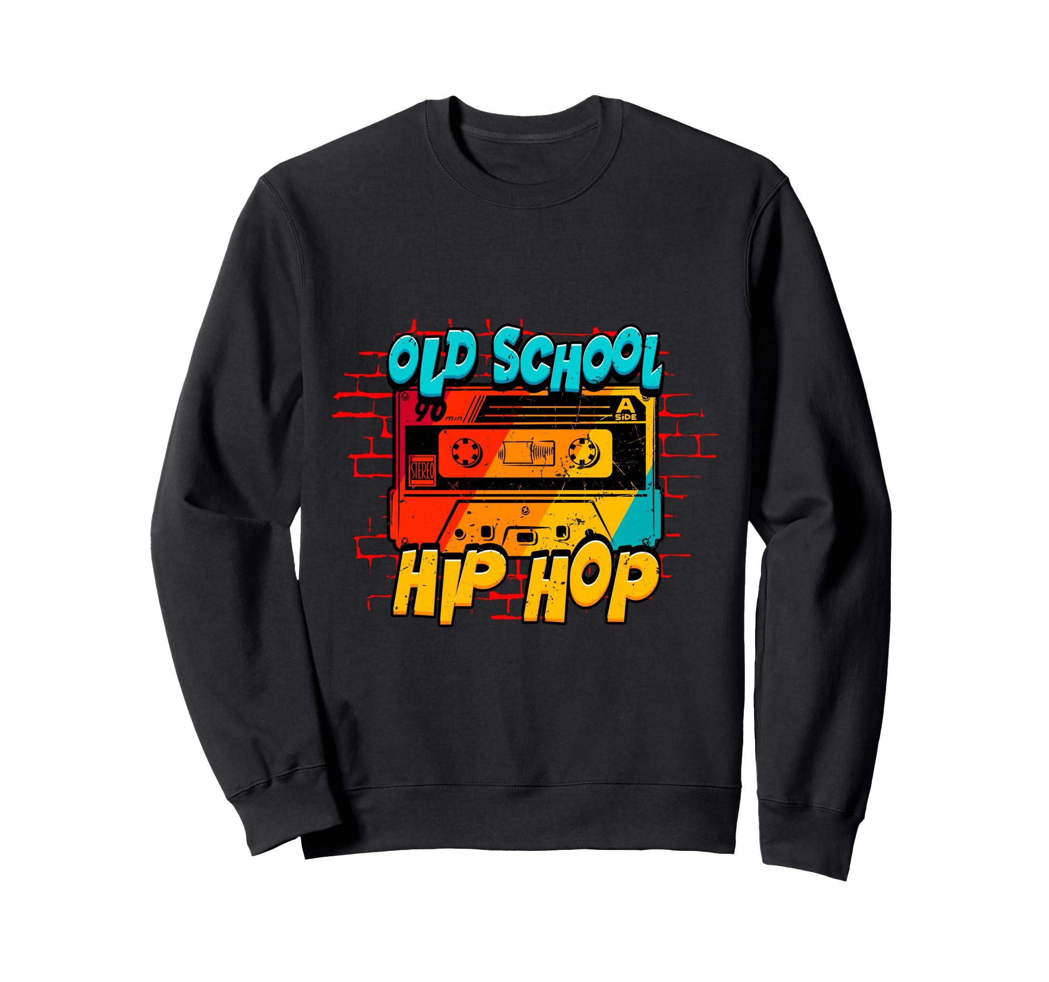 Old School Hip Hop Music Boombox Sweatshirt - Minimalist Print for Adults - T-Shirt, Sweatshirt, Hoodie