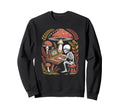 Goblincore Skeleton Gamer Playing Sweatshirt - Aesthetic Graphic Unisex - T-Shirt, Sweatshirt, Hoodie
