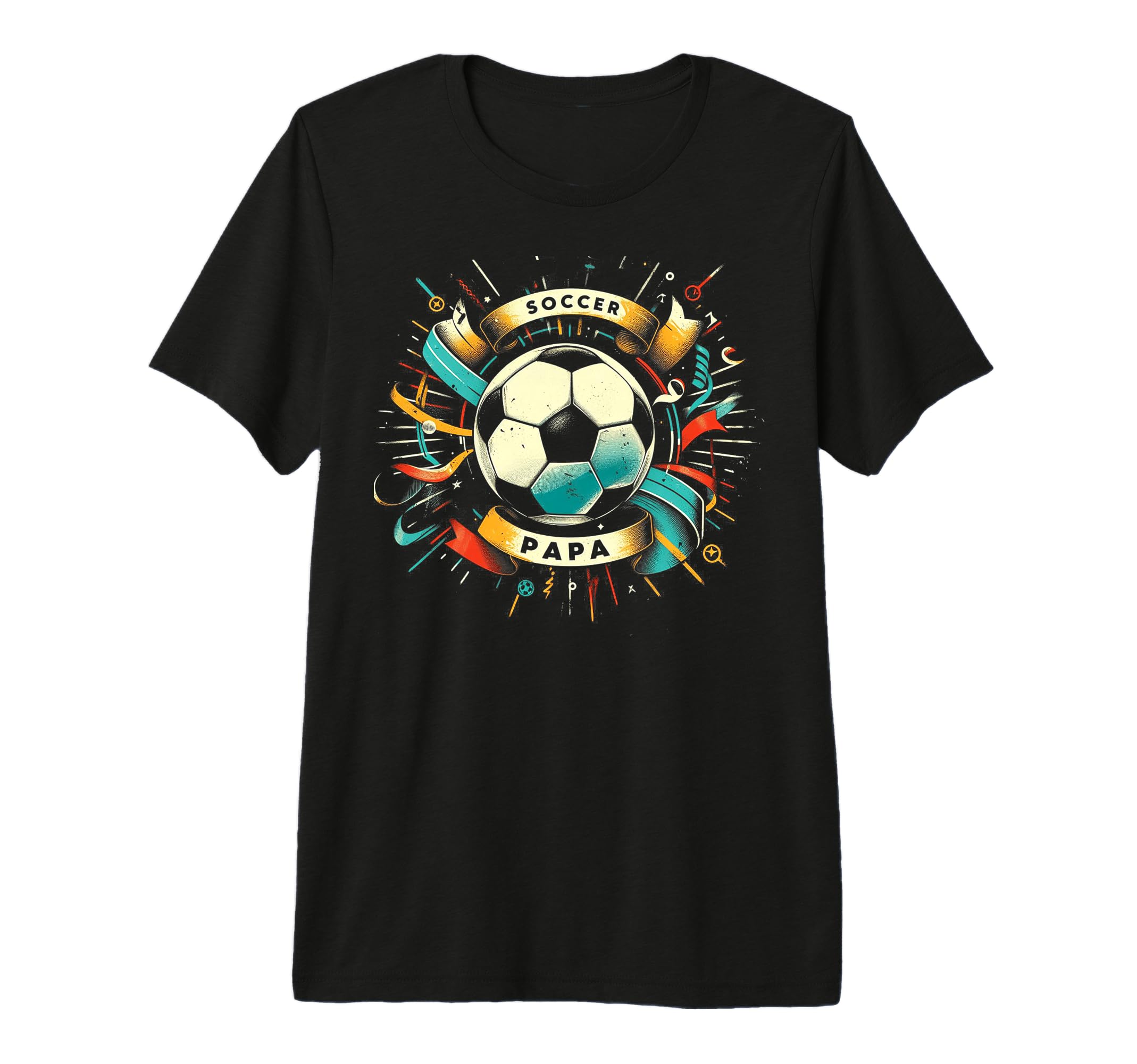 Soccer Papa Family Matching Dad T-Shirt - Casual Everyday Wear Unisex - T-Shirt, Sweatshirt, Hoodie