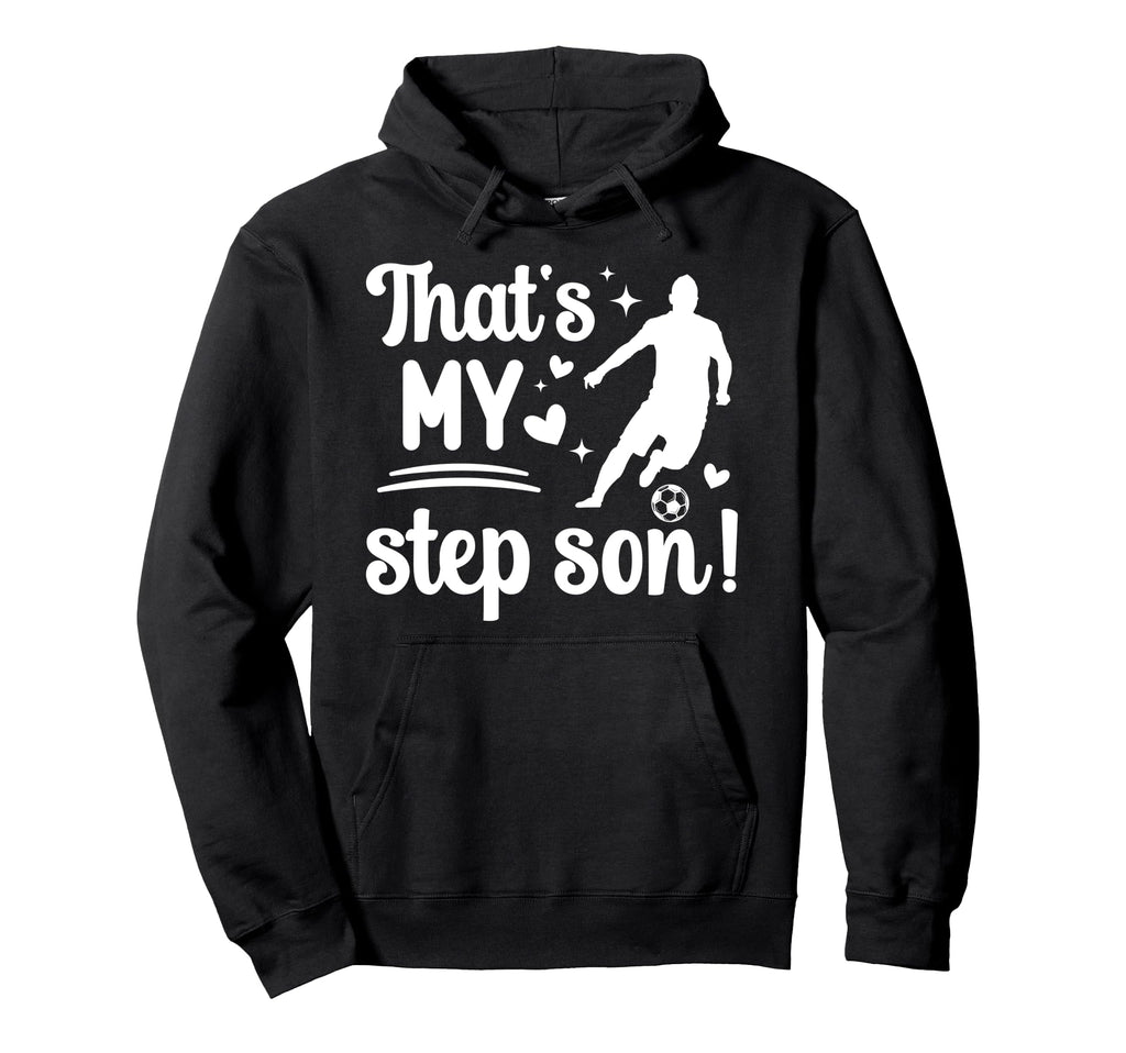 Proud Soccer Step Mom Soccer Player Hoodie - Unique Graphic for Adults - T-Shirt, Sweatshirt, Hoodie
