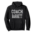 Coach Barrett Custom Football Soccer Hoodie - Minimalist Print Unisex - T-Shirt, Sweatshirt, Hoodie