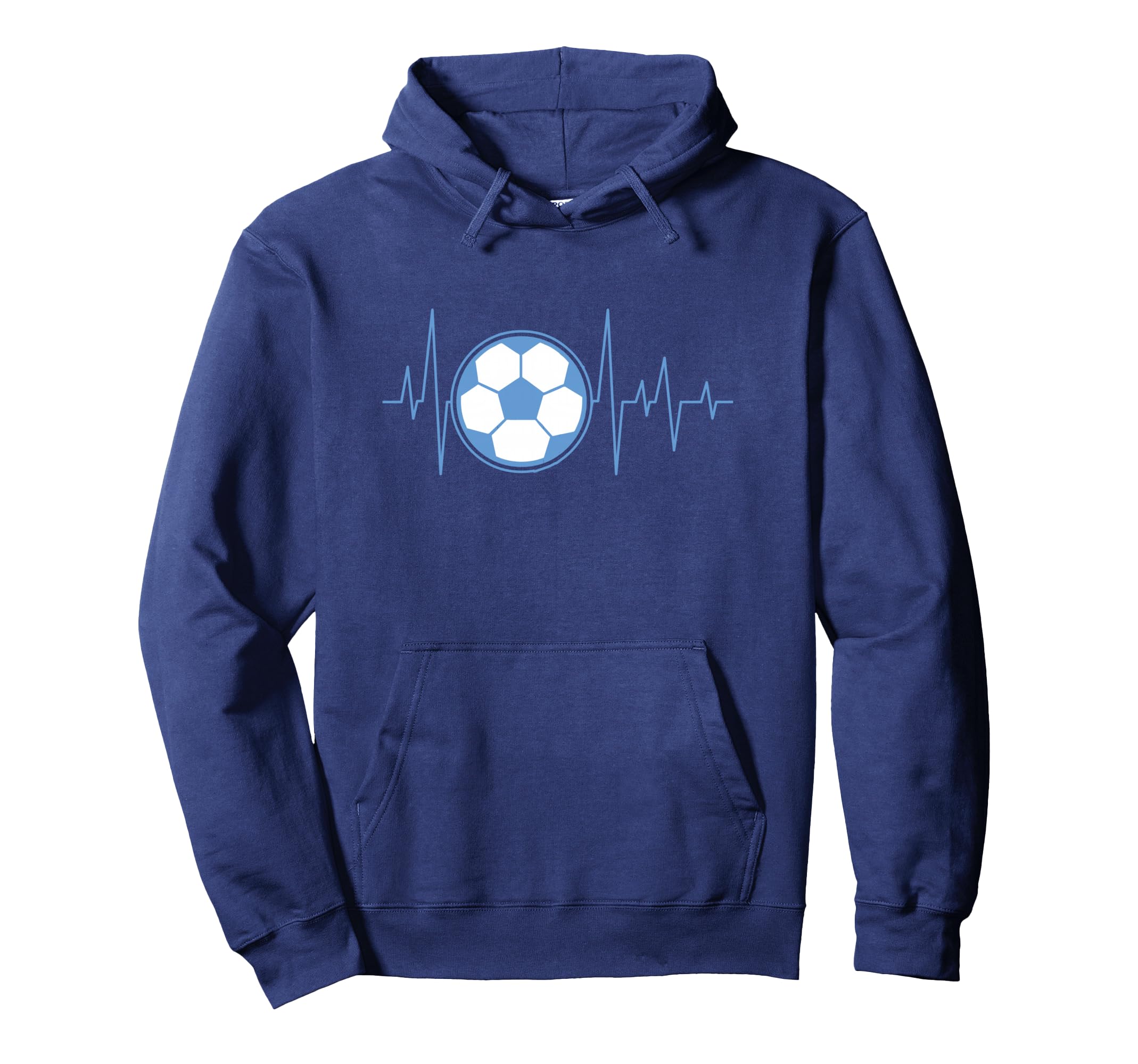 Funny Football Heartbeat Ekg Pulse Hoodie - Trendy Graphic Men Women - T-Shirt, Sweatshirt, Hoodie