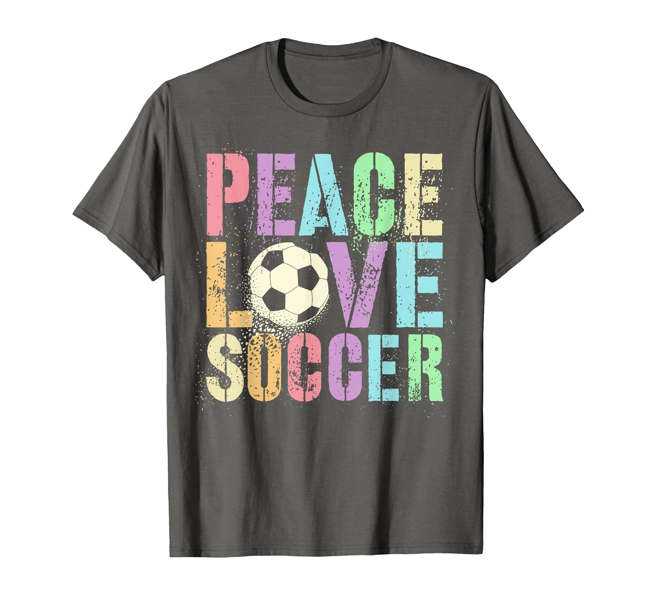 Kawaii Valentine Peace Love Soccer T-Shirt - Casual Everyday Wear Unisex - T-Shirt, Sweatshirt, Hoodie