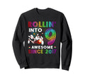 Rollin Into 9 Awesome 2017 Roller Sweatshirt - Aesthetic Graphic Men Women - T-Shirt, Sweatshirt, Hoodie