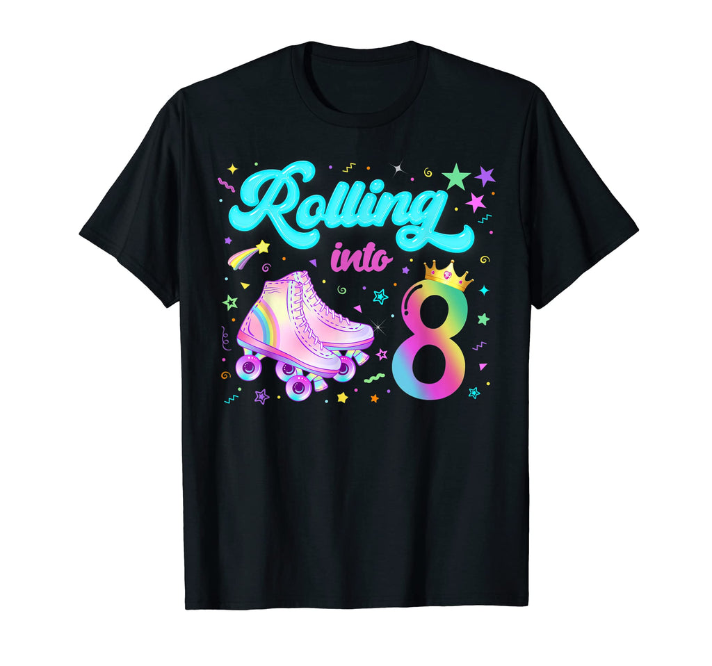 Roller Skate Birthday 80S 90S Party T-Shirt - Aesthetic Graphic for Adults - T-Shirt, Sweatshirt, Hoodie