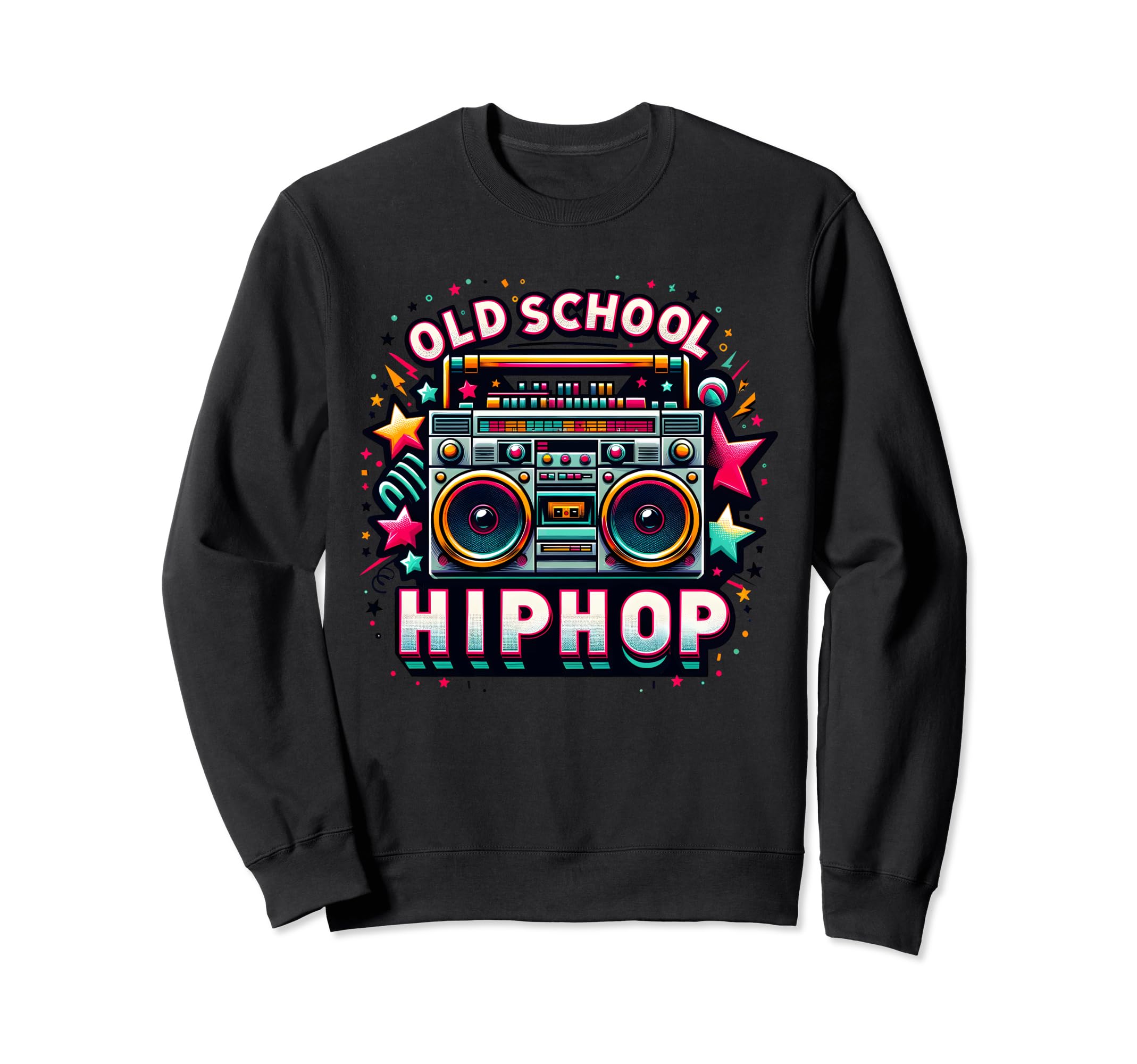 Oldschool Hip Hop 80S 90S Graffiti Sweatshirt - Graphic Print for Adults - T-Shirt, Sweatshirt, Hoodie