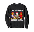 One Thankful Soccer Family Turkey Sweatshirt - Minimalist Print for Adults - T-Shirt, Sweatshirt, Hoodie