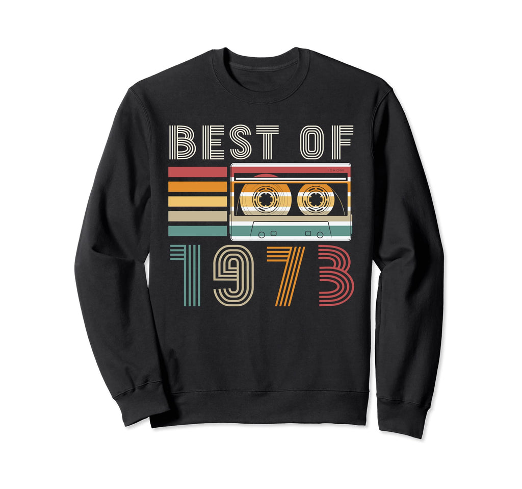 Best 1973 Cassette Tape 50 Years Old Sweatshirt - Aesthetic Graphic Unisex - T-Shirt, Sweatshirt, Hoodie